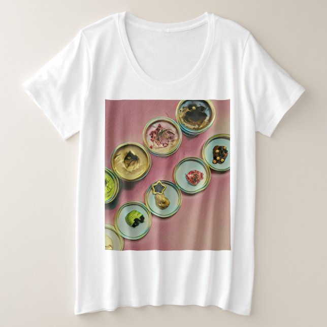 Camiseta Ice cream shop decor (Frente do Design)