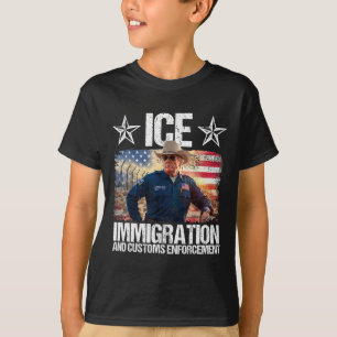 Camiseta Ice Funny Trump Imigração E Aplicação Aduaneira