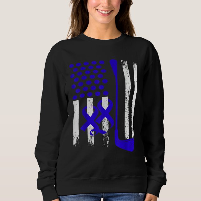 Camiseta Ice Hockey Blue USA Flag Diabetes Awareness Month  (Frente)