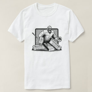 Camiseta Ice Hockey Goalie in Butterfly Stance