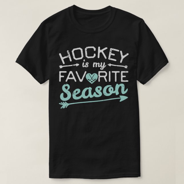 Camiseta Ice Hockey My Favorite Season Player Goalie Men Wo (Frente do Design)