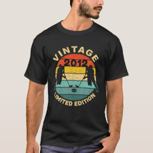 Camiseta Ice Hockey Vintage 2012 Bday 10º Aniversário Hocke