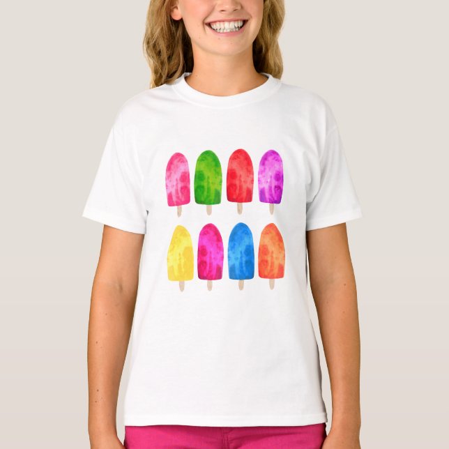 Camiseta Ice Lolly Popsicle Girls Summer (Frente)