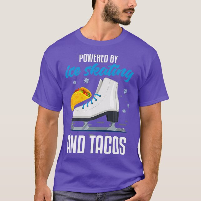 Camiseta Ice Skate Funny Taco Lover Cotação Ice Skater (Frente)