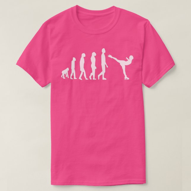 Camiseta Ice skating figure skating ice dancer evolution (Frente do Design)