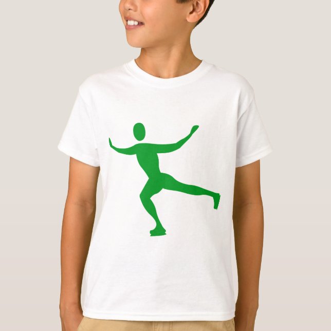 Camiseta Ice Skating - Grass Green (Frente)