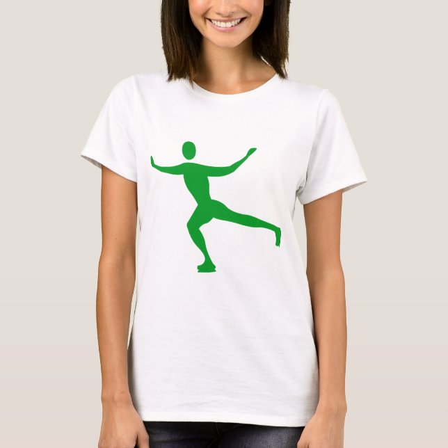 Camiseta Ice Skating - Grass Green (Frente)