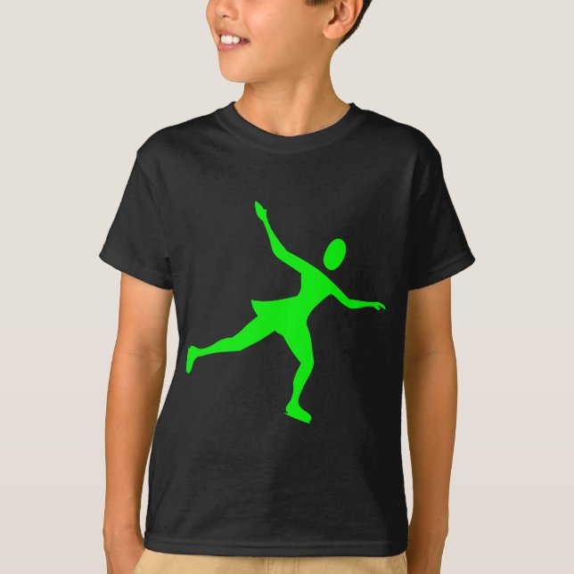 Camiseta Ice Skating - Green (Frente)