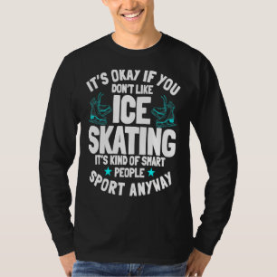 Camiseta Ice Skating Ice Skates Figura Skater