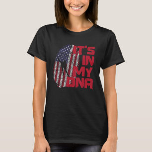 Camiseta Ice Skating In Dna Fingerprint American Patriot 4t