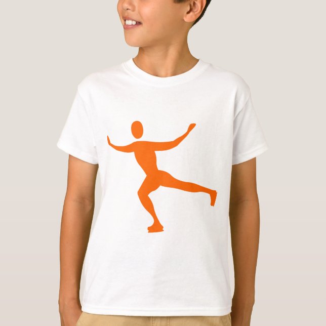 Camiseta Ice Skating - Orange (Frente)