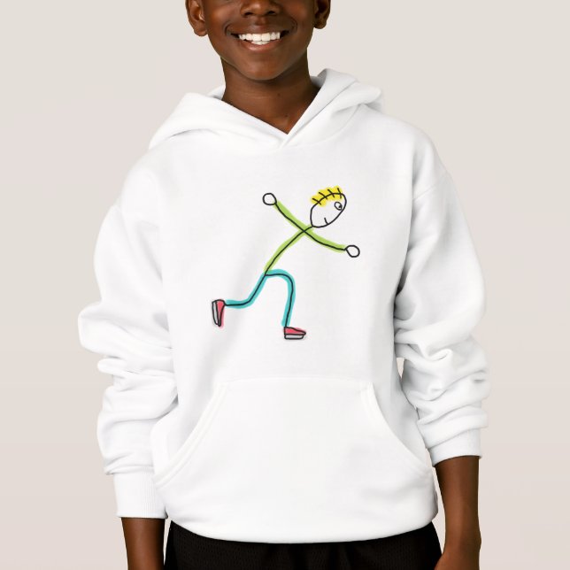 Camiseta Ice Skating Stickman (Frente)