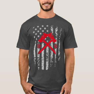 Camiseta Ice Subindo Bandeira Americana Patriótica Winter S