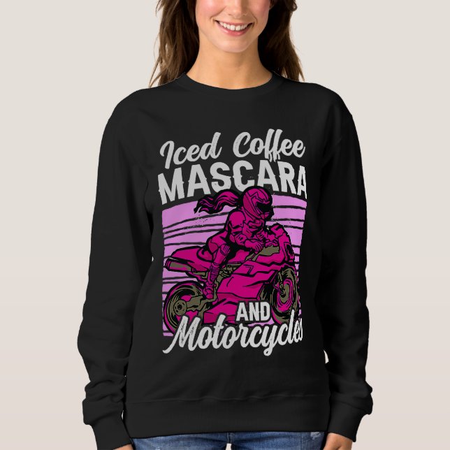 Camiseta Iced Coffee Mascara and motorcycles (Frente)