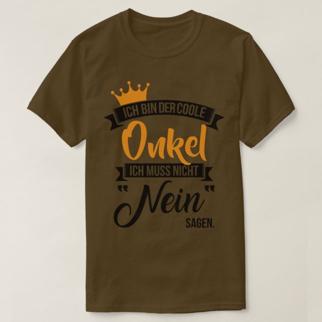 Camiseta Ich caixa der coole onkel (Frente do Design)