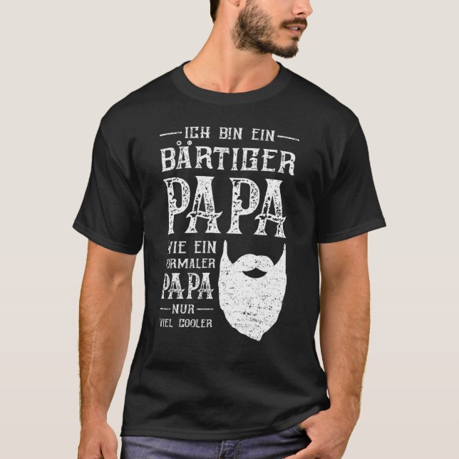 Camiseta Ich Caixa Ein Bärtiger Papa Wie Ein Normaler Papa  (Frente)