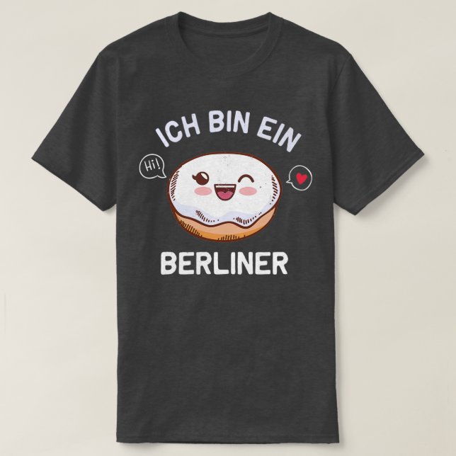 Camiseta Ich caixa ein Berliner para Berliner (Frente do Design)