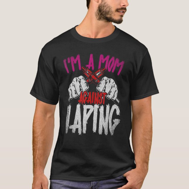 Camiseta Ich Caixa Eine Mama Gegen Vaper Dia de as mães Vap (Frente)