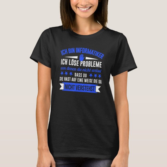 Camiseta Ich Caixa Informatiker Ich Löse Problema Von Den D (Frente)