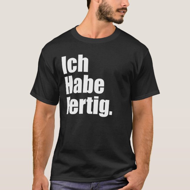 Camiseta Ich Habe Fertig 2025 Ruhestand (Frente)