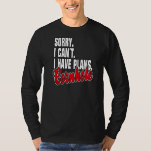 Camiseta Ich habe Pläne Cornhole