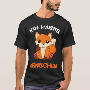 Camiseta Ich hasse Menschen Fox Foxes Fun
