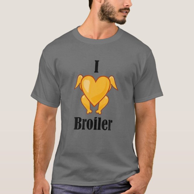 Camiseta Ich Liebe Broiler Roast Chicken Ossi Engraçado DDR (Frente)