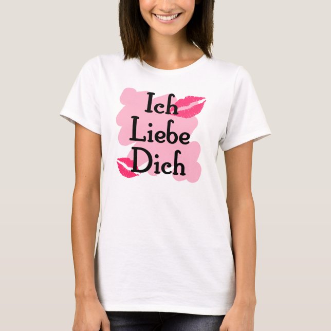 Camiseta ich liebe dich (Frente)