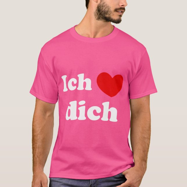 Camiseta Ich Liebe Dich Te Amo Alemão (Frente)