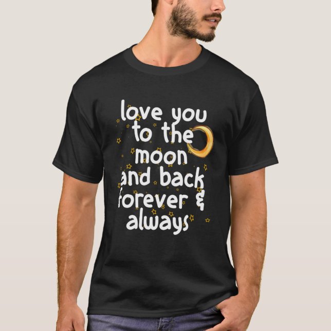 Camiseta Ich liebe dich zum Mars und zurück Astronomie (Frente)