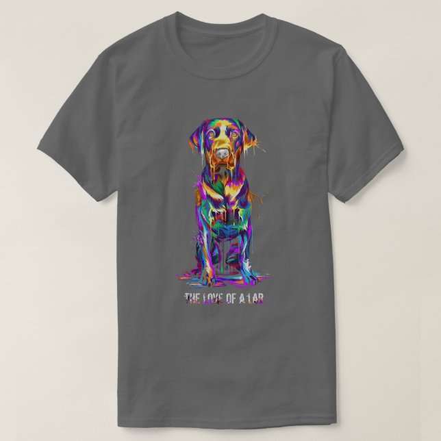 Camiseta Ich liebe meinen Labrador TShirt (Frente do Design)