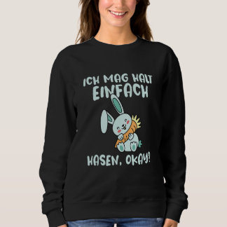 Camiseta Ich Mag Halt Einfach Rabbit Slogan