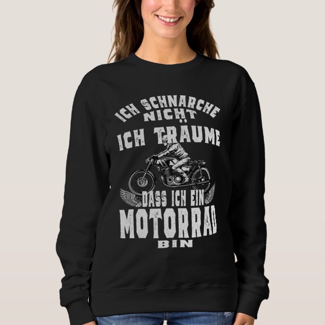 Camiseta Ich Schnarche Nicht Ich Träume Ich Wäre Ein Motorc (Frente)