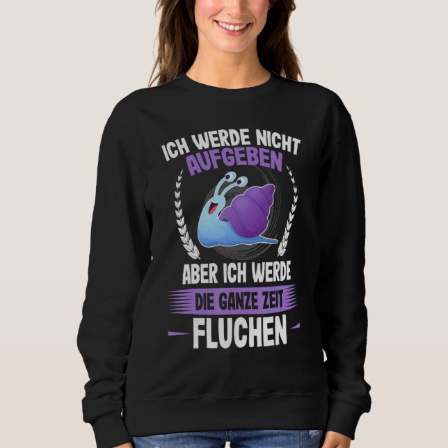 Camiseta Ich Werde Nicht Abben Snails Runner Corrida Runner (Frente)