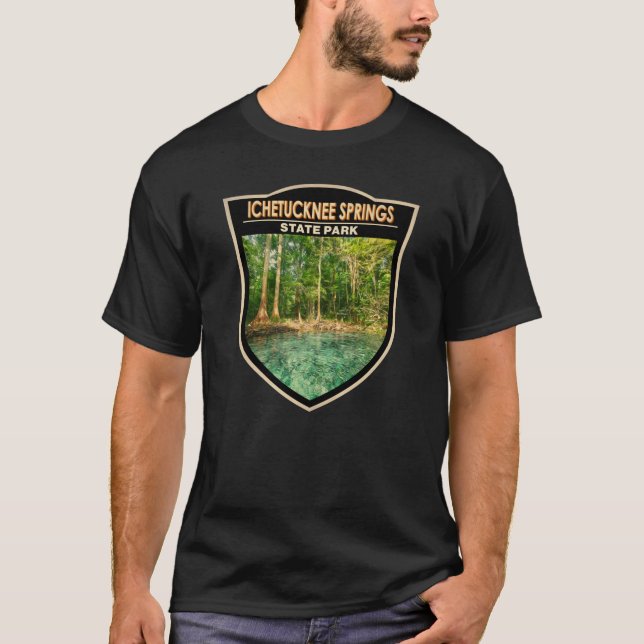 Camiseta Ichetucknee Primavera State Park Florida Watercolo (Frente)