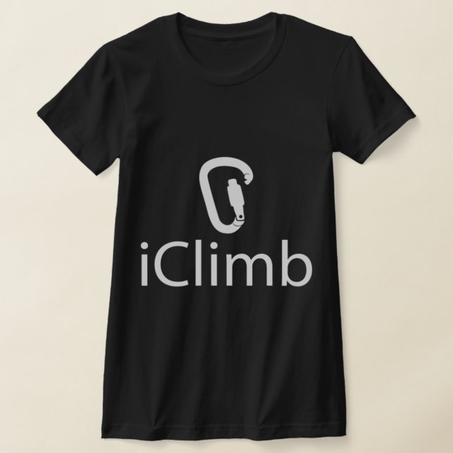 Camiseta Iclimb Fun Rock Escalando Humor Climático Bonito (Postura )