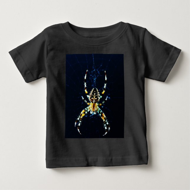 Camiseta icna de aranha do jardim europeu (Frente)