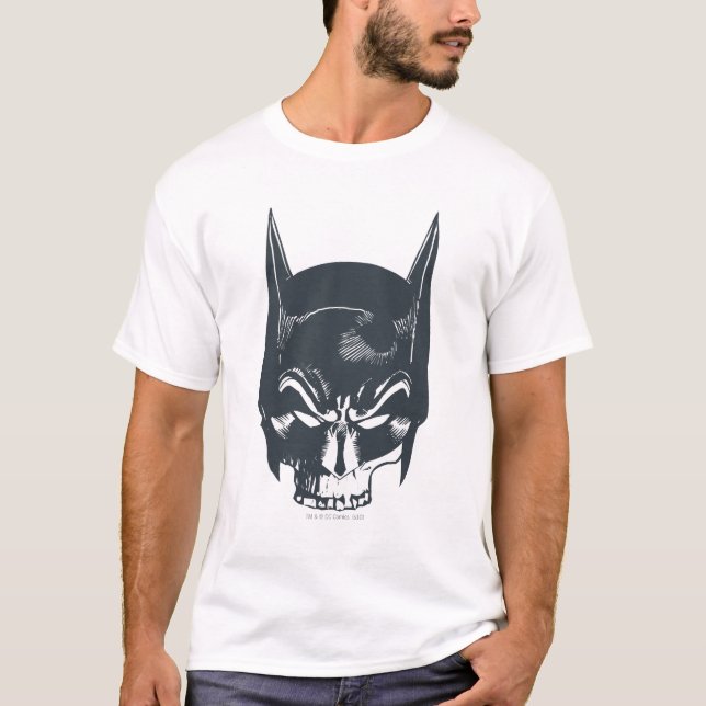 Camiseta Ícone Batman Cowl/Skull (Frente)