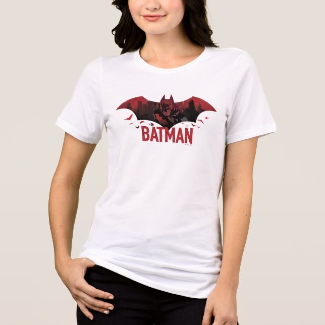 Camiseta Ícone Batman Crimson Gotham (Frente)