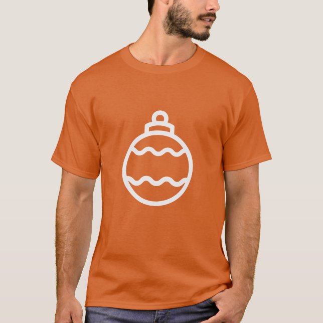 Camiseta Ícone Bauble de Natal (Frente)