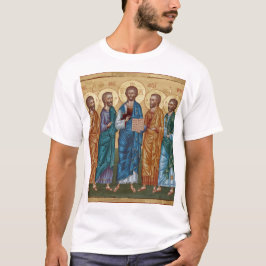 Camiseta Ícone Bizantino de Cristo e Apóstolos