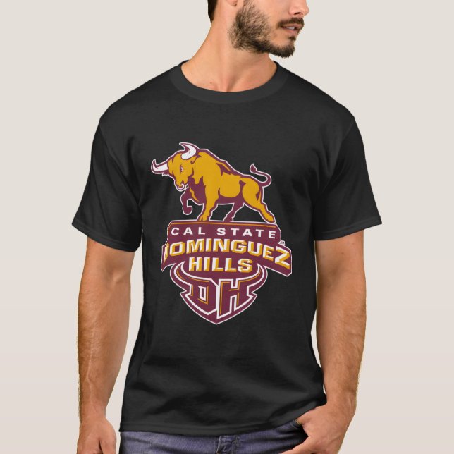 Camiseta Ícone Cal State Dominguez Colinas Toros (Frente)