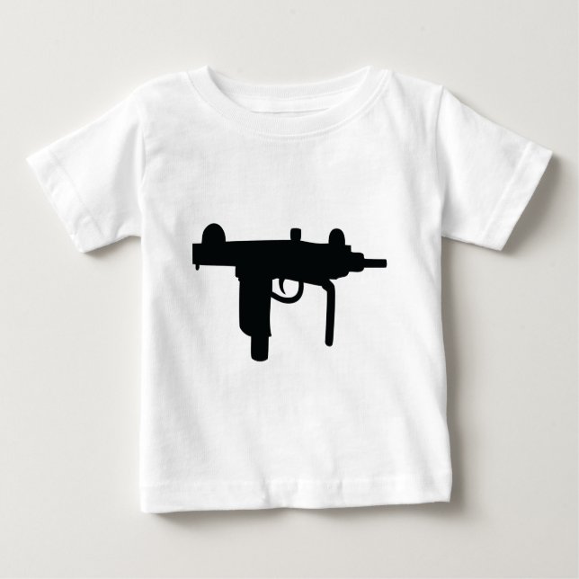 Camiseta Ícone da arma da arma de Uzi (Frente)