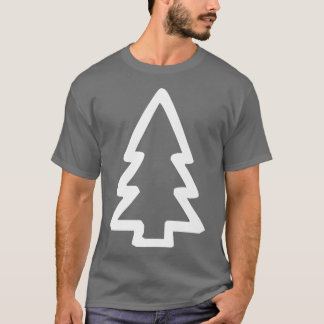 Camiseta Ícone da árvore de Natal