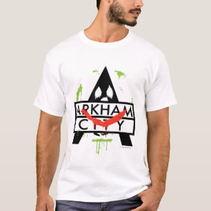 Camiseta Ícone da Cidade Arkham com marcas de Joker 2