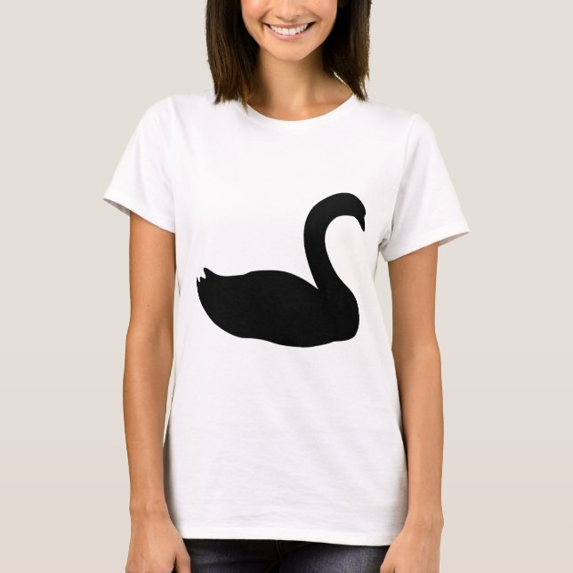 Camiseta ícone da cisne preta (Frente)