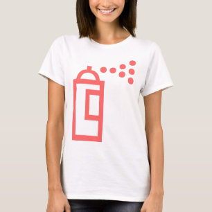 Camiseta Ícone da lata de pulverizador