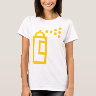 Camiseta Ícone da lata de pulverizador