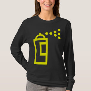 Camiseta Ícone da lata de pulverizador