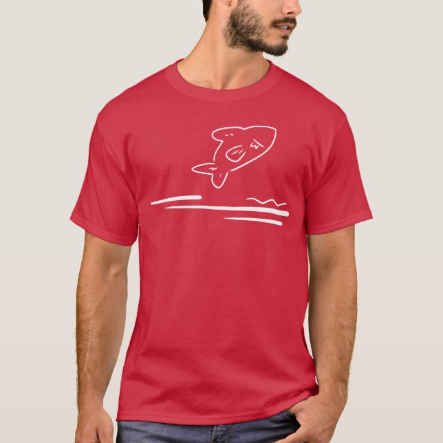 Camiseta Ícone de animal de peixe amigos (Frente)
